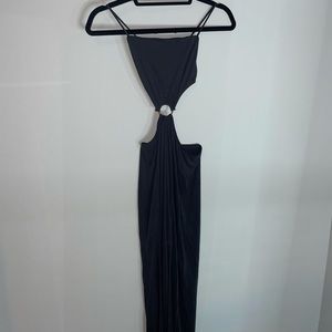 Maxi navy blue dress